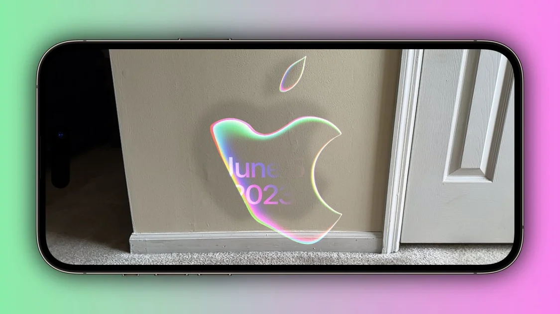 苹果在AR体验中隐藏“彩蛋”，苹果商标形状的气泡以2023年6月5日为中心顺时针旋转。