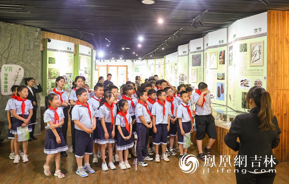 净月小粉丝们参观吉林省中医药博物馆。王振东 摄