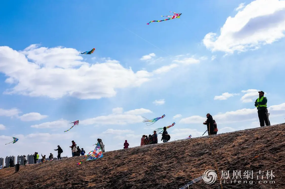 风筝节引来很多市民参与。