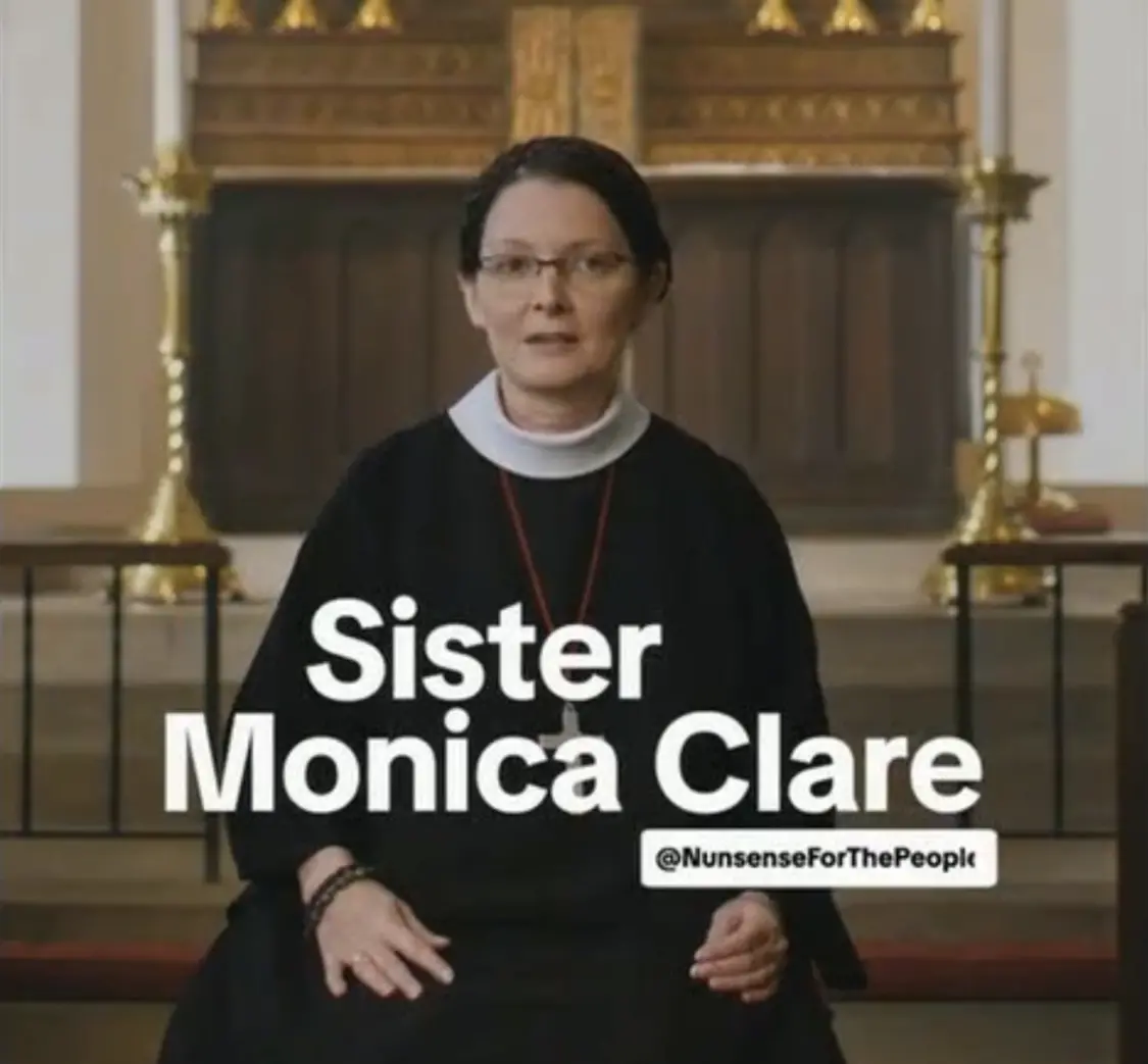克莱尔修女出演的广告