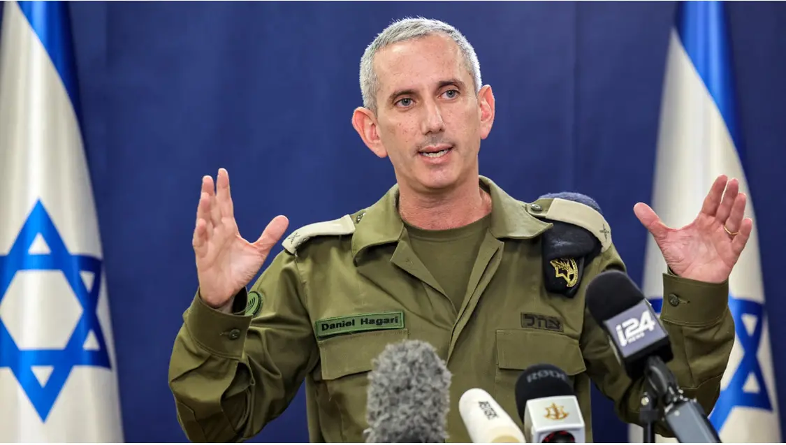 以色列国防军发言人丹尼尔·哈加里 资料图 图自美国《野兽日报》报道配图