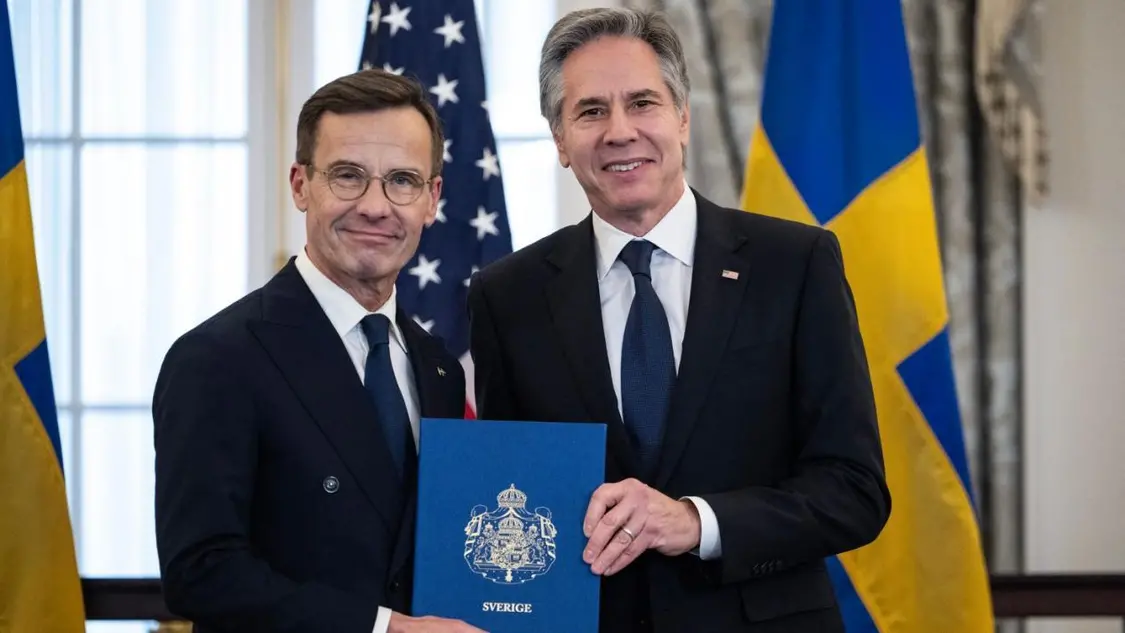 2024年3月，瑞典正式加入北约。