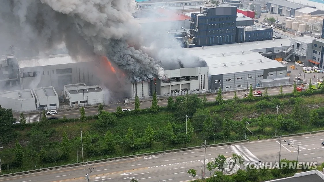韩国一电池厂火灾致22死，韩消防部门给出起火原因