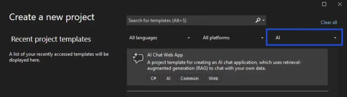 dotnet new install Microsoft.Extensions.AI.Templates