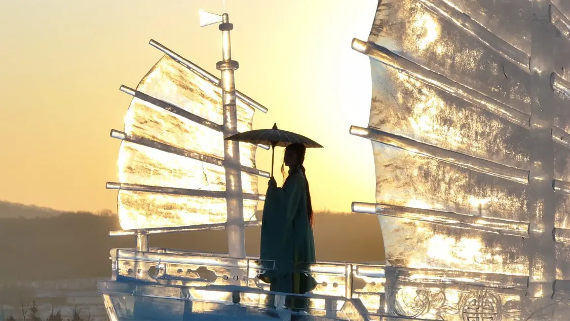 长春冰雪新天地（2024-2025雪季）冰雕。