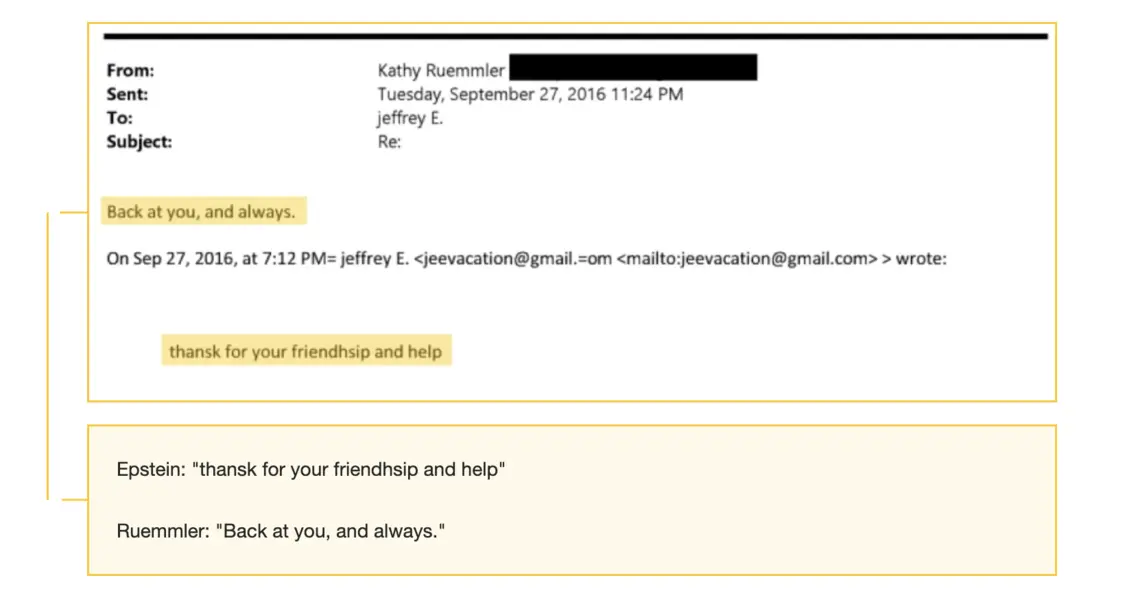 生日祝福、岛屿行程与“xoxo”落款：美媒揭秘前白宫法律顾问与爱泼斯坦的关系