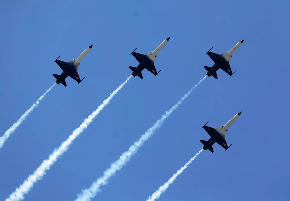 F-5战斗机在上周六的表演