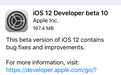 苹果打破更新记录 iOS 12 beta 10发布