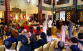 香港观宗寺举行佛化婚礼，一对新人佛前缔结殊胜姻缘