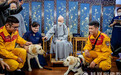 2024年慈济浴佛大典在花莲静思堂举行，搜救犬虔诚礼佛
