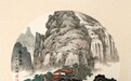 实力派山水画家林德坤——圆形扇面国画作品欣赏