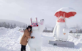 阿勒泰惊现巨型萌物 冰雪精灵“阿乐”雕塑正式落成 将成禾木永久性地标