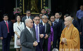 柬埔寨国王西哈莫尼访问成都文殊院
