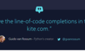 新版 Kite：实时补全代码，Python 之父都发声力挺