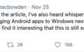 抄苹果(AAPL.US)作业：Windows10明年将原生支持安卓App，微软(MSFT.US)真慌了?