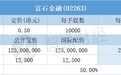 配售结果 | 富石金融(02263)一手中签率20.01% 最终定价0.5港元