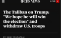 塔利班发声，特朗普团队吓得急忙拒绝