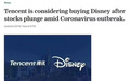 迪士尼（DIS.US）股价跌到要被收购？美明星股是便宜货还是烫手山芋
