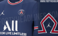 21/22赛季巴黎主场球衣谍照：主场球衣首次采用乔丹Logo