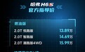 长城又一轿跑车型 售13.89万-16.49万 哈弗H6S上市