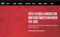 “APEX 英雄”确认于3月9日登陆任天堂Switch平台