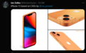 苹果iPhone13新渲染出炉：新配色、小刘海、后置镜头对角排列