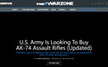 美国要大量收购AK-74步枪，最好是俄制原装枪，背后有何用意？