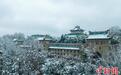 航拍武汉大学雪景：青瓦白雪相映成画