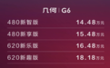 620km真续航 全新几何G6售14.48-18.18万元
