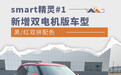 黑/红双拼配色 smart精灵#1新增双电机版车型