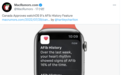 苹果watchOS 9“房颤历史”获得加拿大批准