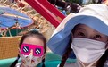 张子萱陈赫带娃同游迪士尼！大方捧手秀恩爱，全程打码男方引吐槽