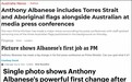澳大利亚新总理首场记者会，外媒都关注他身后换了两面旗子