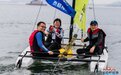 2023年中国家帆赛在宁波起航 上百名选手参加比赛