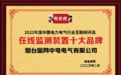 烟台国网中电电气有限公司荣获“在线监测装置十大品牌”