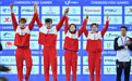 游泳——男女混合4x100米自由泳接力：中国队夺冠(3)