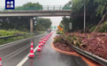 受降雨影响 G65包茂高速接龙隧道出口处发生边坡滑坡险情