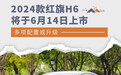 2024款红旗H6将于6月14日上市 多项配置或升级
