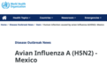 突发！WHO 确认首例人感染 H5N2 死亡病例，暴露来源尚不清楚