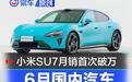 6月国内汽车销量分析 小米SU7月销首次破万