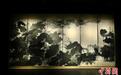 张大千六连屏巨幅泼墨画作《巨荷》首度亮相香港