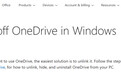 【微软发布OneDrive卸载指南：支持完全关闭禁用】 根据最新的支
