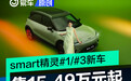 smart精灵#1/精灵#3新车型上市 售15.49万元起