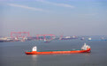 大型自航甲板船出海试航回港#