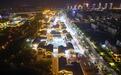 甘肃凉州古迹元素彩灯点亮城市夜空