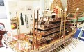 东山师傅巧手再现隋朝“五牙舰”模样