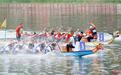 “龙舟之乡”乐山五通桥时隔8年再次举办龙舟赛，24支队伍竞渡小西湖
