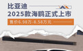 比亚迪2025款海鸥正式上市 售价6.98万-8.58万元