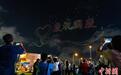国庆前夕香港夜空无人机表演助兴