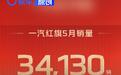 一汽红旗5月销量达到34130辆 同比增长10.8%